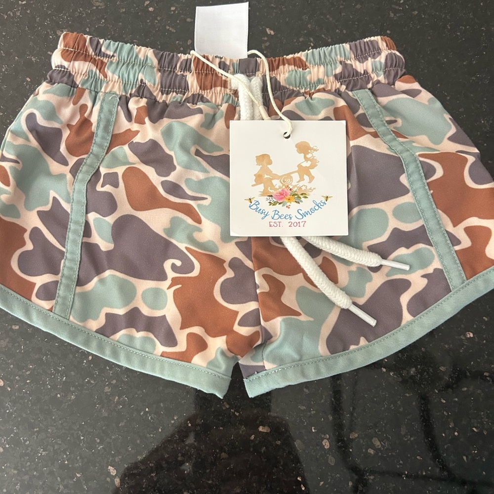 Boys Camouflage Shorts - Busy Bee Smocks